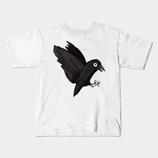 crow illustration Kids T-Shirt